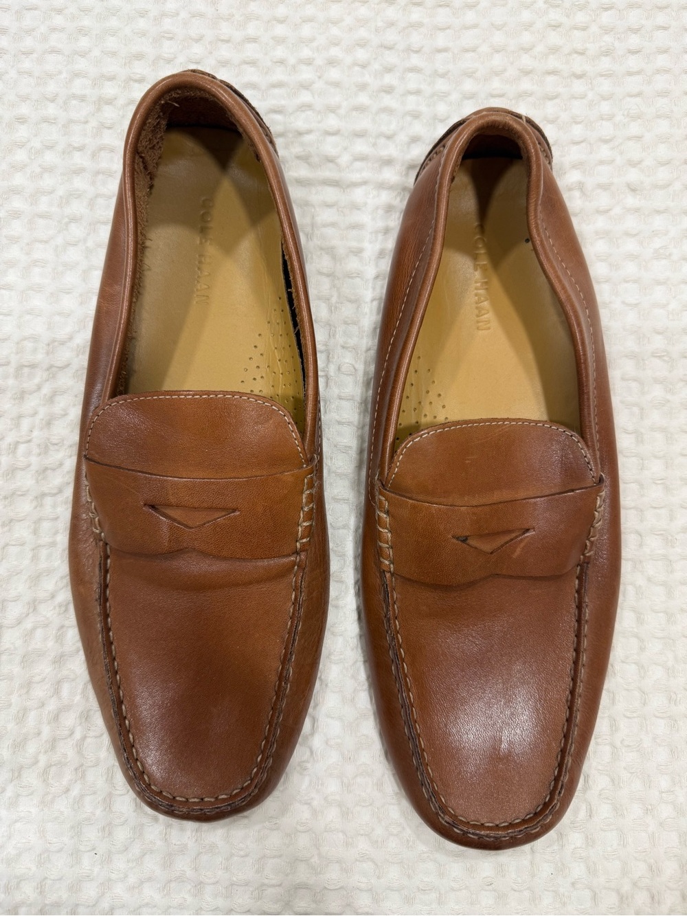 Men's Brown Leather Penny Loafers